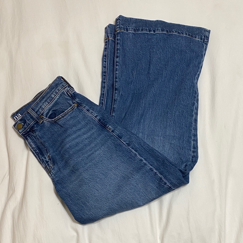 a.n.a Blue Wide Leg Pants